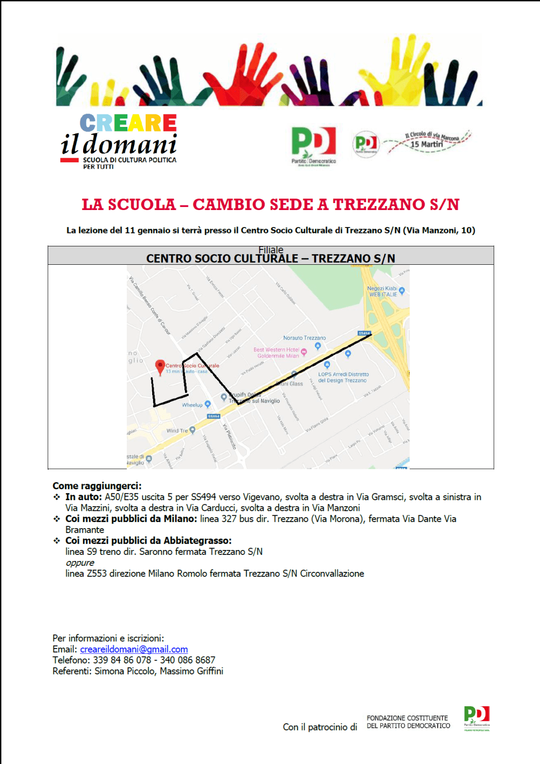 cambio sede trezzano