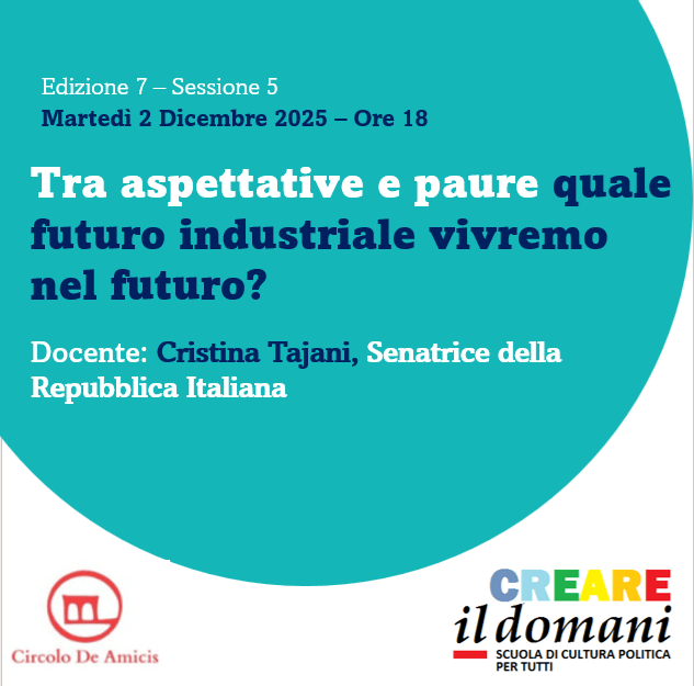 Edizione 7 / Sessione 5 (Tajani – Futuro industriale italiano) – Martedì 2&nbsp;Dicembre